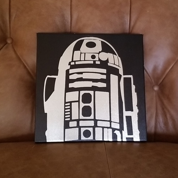 EUC- Star Wars Canvas R2-D2 Print - Picture 1 of 2